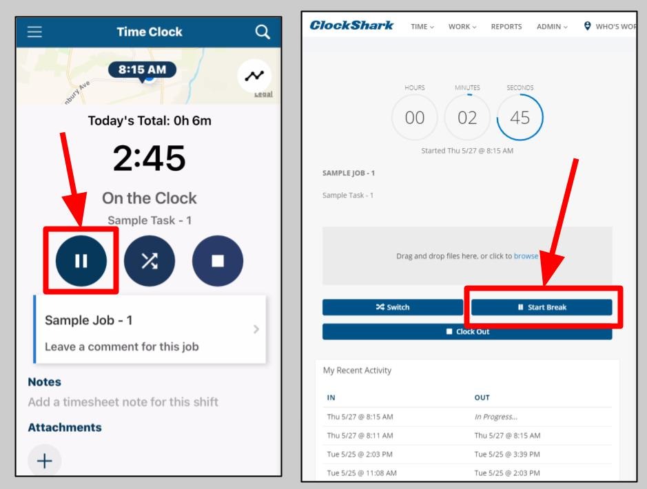 How Can Employees Clock Out for Lunch?